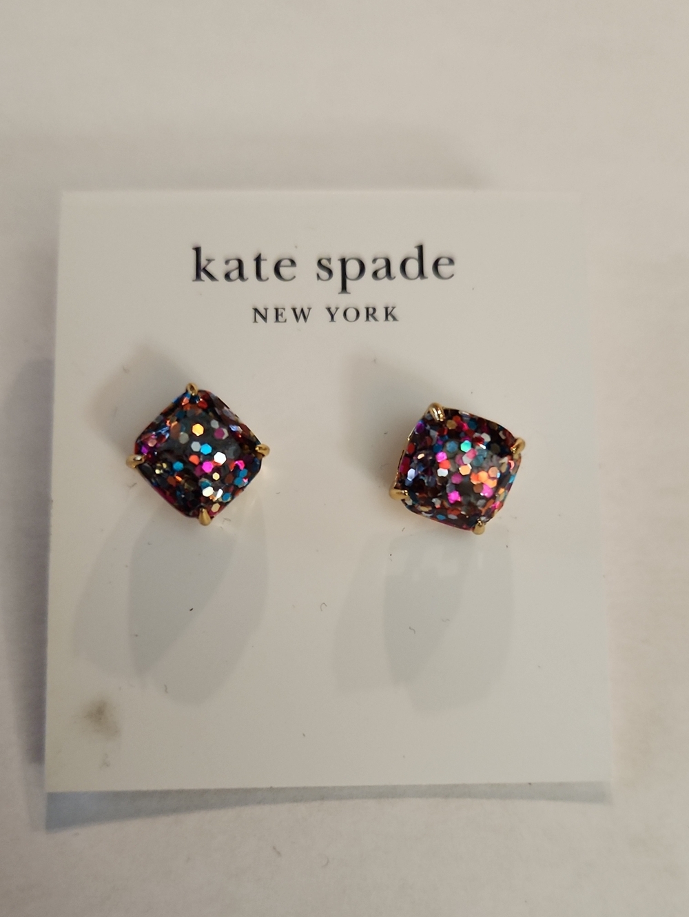 Kate Spade New York Multicolor Glitter Stud Earrings